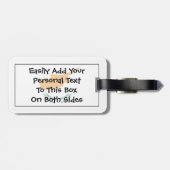 キプロス国旗簡単ID Personal ラゲッジタグ (裏面横)