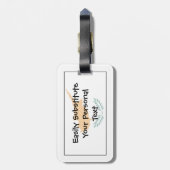 キプロス国旗簡単ID Personal ラゲッジタグ (裏面縦)