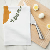 キプロス国旗 キッチンタオル (四つ折り)