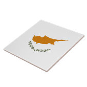 キプロス国旗(ギリシャ・キプロス) タイル (側面)