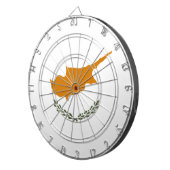 キプロス国旗（ギリシャ・キプロス） ダーツボード (正面右)