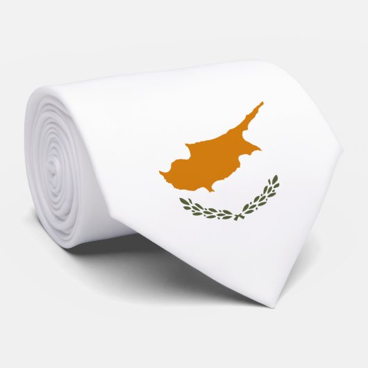 キプロス国旗(ギリシャ・キプロス) ネクタイ (ロール)