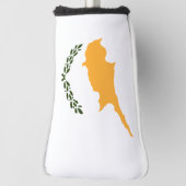 キプロス国旗 ゴルフヘッドカバー (回転90)