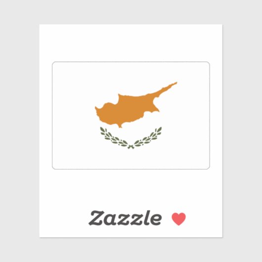 キプロス国旗 シール (シート)