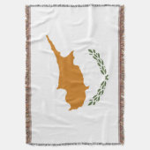 キプロス国旗 スローブランケット (正面縦)