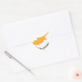 キプロス国旗 ハートシール (封筒)