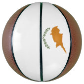 キプロス国旗 バスケットボール (縦)