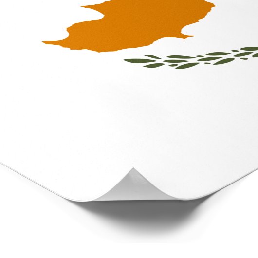 キプロス国旗 ポスター (角)