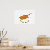 キプロス国旗 ポスター (キッチン)