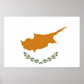 キプロス国旗 ポスター (正面)