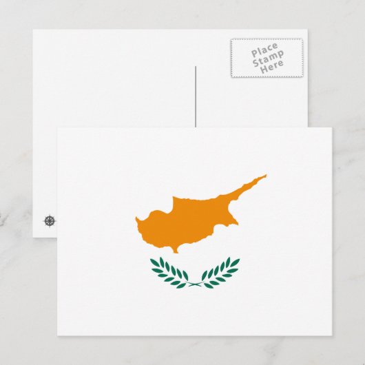 キプロス国旗 ポストカード (正面/裏面)