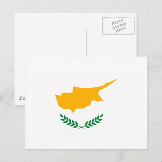 キプロス国旗 ポストカード (正面/裏面)