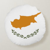 キプロス国旗 ラウンドクッション (裏面)