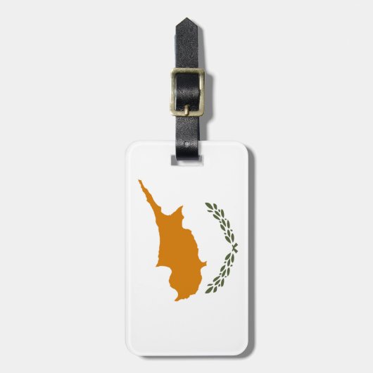 キプロス国旗 ラゲッジタグ (正面縦)