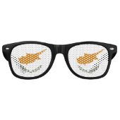 キプロス国旗 レトロサングラス (正面)