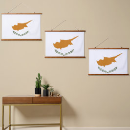 キプロス国旗 吊り下げ型タペストリー