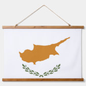 キプロス国旗 吊り下げ型タペストリー (正面2)