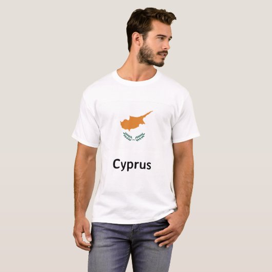 キプロス国旗 Tシャツ (正面フル)
