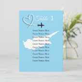 キプロス挙式 席次表 マップ カード (スタンド正面)