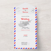 キプロス挙式 航空便 オールインワン 招待状 (内側)