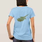 キプロス旗+地図Tシャツ Tシャツ (裏面)