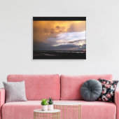 キプロス曇り夕日のキャンバス キャンバスプリント (インサイチュ (リビング))