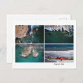 キプロス海コラージュ ポストカード (正面/裏面)