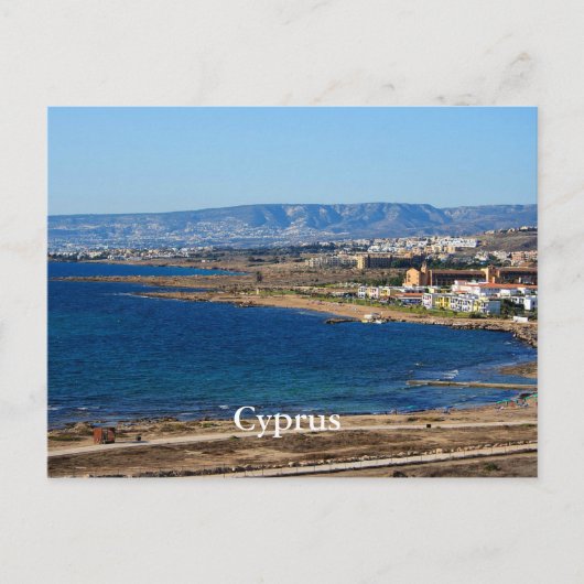 キプロス海岸線 ポストカード (正面)