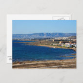 キプロス海岸線 ポストカード (正面/裏面)