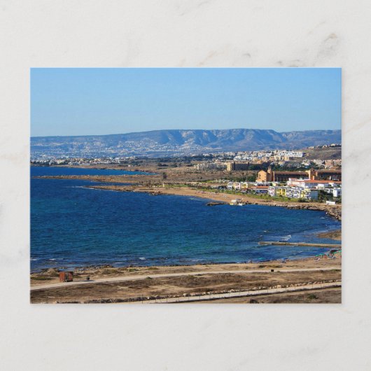 キプロス海岸線 ポストカード (正面)