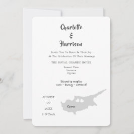 キプロス結婚のコピー先招待状 招待状