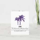 キプロス結婚へのパスポート招待状 招待状 (裏面)