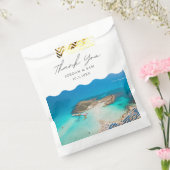 キプロス結婚式の引き出物Protarasありがとう写真 フェイバーバッグ (封をした状態)