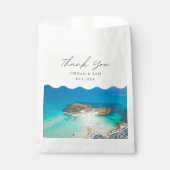 キプロス結婚式の引き出物Protarasありがとう写真 フェイバーバッグ (正面)