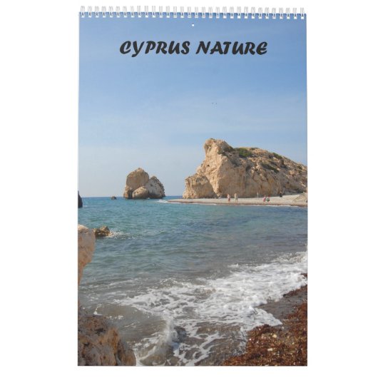 キプロス自然カレンダー カレンダー (裏面)