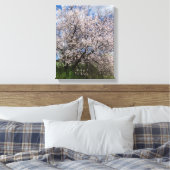 キプロス自然景観春ツリーアーモンドボーティフ キャンバスプリント (インサイチュ (寝室))