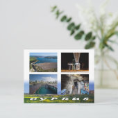 キプロス葉書ダム湖の水橋都市リマスソ ポストカード (スタンド正面)