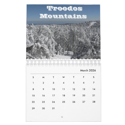 キプロス カレンダー (3月 2026)