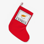 キプロス スモールクリスマスストッキング (正面 (吊り時))
