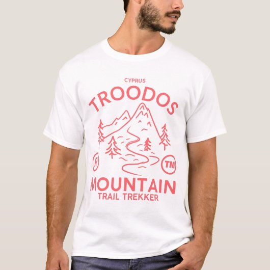 キプロス:トロオドス山トレイルトレッカー Tシャツ (正面)