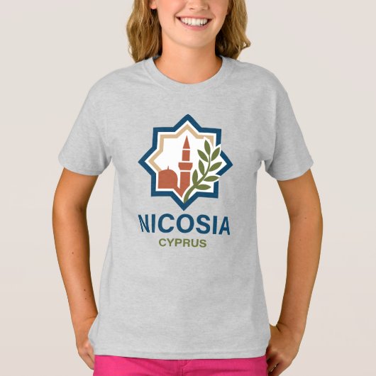 キプロス・ニコシア地中海 Tシャツ (正面)