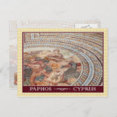 キプロス,パホスの古代の床モザイク ポストカード (正面/裏面)