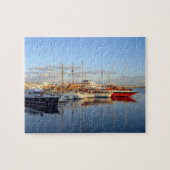 キプロス・パホス・パフォス港の港湾船ウルブ ジグソーパズル (横)