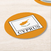 キプロス ラウンドペーパーコースター (アングル)