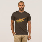 キプロス+国旗+地図+Tシャツ Tシャツ (正面フル)