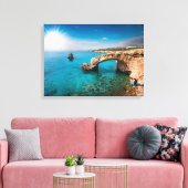 キプロス、恋人の橋 キャンバスプリント (インサイチュ (リビング))