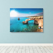 キプロス、恋人の橋 キャンバスプリント (インサイチュ (ウッドフロア))