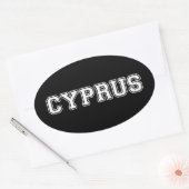キプロス 楕円形シール (封筒)