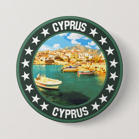 キプロス 缶バッジ (正面)