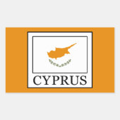 キプロス 長方形シール (正面)